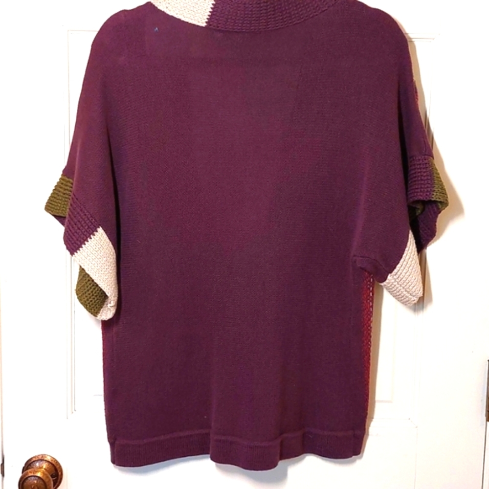 Colorful cotton sweater vest, size M - Picture 2 of 6